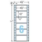 東洋印刷 ナナフォーム 連続ラベル Mタイプ 4_5/10×11インチ 6面 84×42mm MM4K 1箱(1000折:500折×2冊)