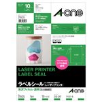 （まとめ） エーワン レーザープリンターラベル 光沢フィルム 透明 A4 ノーカット 28426 1冊（10シート） 【×3セット】