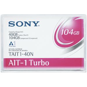 （まとめ） ソニー AIT-1 Turboデータカートリッジ 40GB（圧縮時 104GB） TAIT1-40N 1巻 【×2セット】