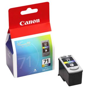 （まとめ） キャノン Canon FINEカートリッジ BC-71 3色一体型 0392B001 1個 【×3セット】