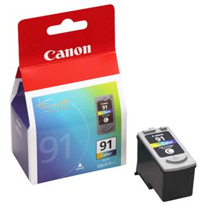 （まとめ） キャノン Canon FINEカートリッジ BC-91 3色一体型 大容量 0393B001 1個 【×3セット】