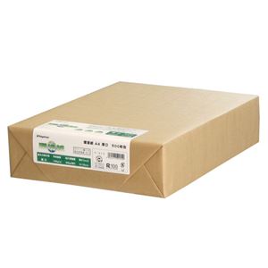 （まとめ） 長門屋商店 環境紙 A4 厚口 ナ-572 1冊（500枚） 【×2セット】