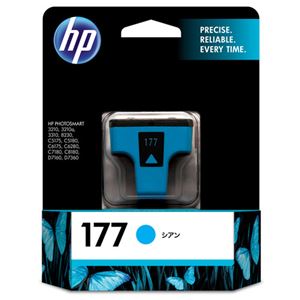 （まとめ） HP177 インクカートリッジ シアン C8771HJ 1個 【×3セット】