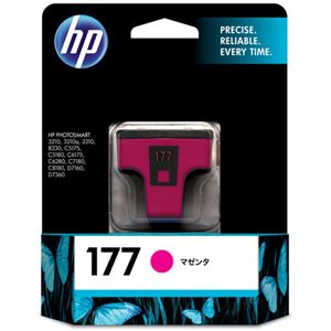 （まとめ） HP177 インクカートリッジ マゼンタ C8772HJ 1個 【×3セット】