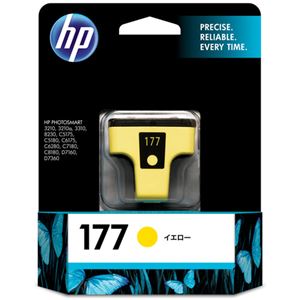 （まとめ） HP177 インクカートリッジ イエロー C8773HJ 1個 【×3セット】