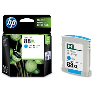 （まとめ） HP88 インクカートリッジ シアン C9391A 1個 【×3セット】