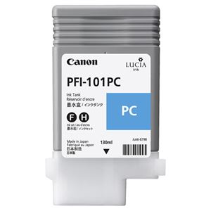 （まとめ） キャノン Canon インクタンク PFI-101 顔料フォトシアン 130ml 0887B001 1個 【×6セット】