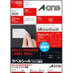 エーワン ラベルシール[プリンター兼用] キレイにはがせるタイプ マット紙・ホワイト A4判 12面 83.8×42.3mm 四辺余白付 角丸 31175 1冊(100シート)