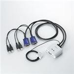 エレコム USB対応パソコン切替器 PC2台用 KVM-KUSN 1個