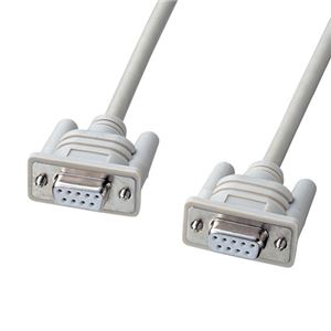 （まとめ） サンワサプライ エコRS-232Cクロスケーブル D-Sub9pinメス 2.0m KR-ECLK2 1本 【×3セット】