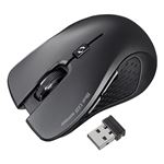 （まとめ） サンワサプライ 超小型レシーバーワイヤレスブルーLEDマウス ブラック MA-NANOH9BK 1個 【×2セット】