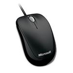 （まとめ） マイクロソフト Compact Optical Mouse 500 USBワイヤード セサミブラック U81-00084 1個 【×5セット】