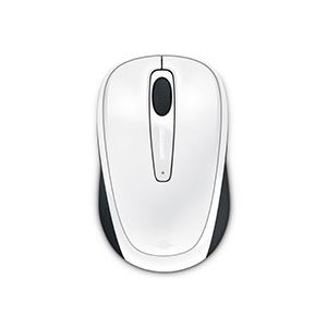 （まとめ） マイクロソフト Wireless Mobile Mouse 3500 BlueTrack グロッシーホワイト GMF-00315 1個 【×2セット】