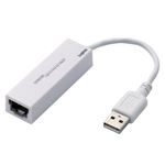 （まとめ） ロジテック USB LANアダプター 100BASE-TX対応 ホワイト LAN-TXU2C 1個 【×6セット】