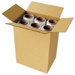 （まとめ） TANOSEE 宅配用ダンボール箱 120-B4 385×275×535mm 1パック（20枚） 【×2セット】