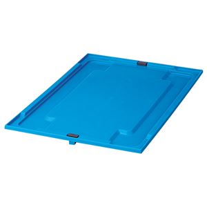 （まとめ） 積水テクノ成型 折りたたみコンテナ フタ 75L用 ブルー TOCF02B 1枚 【×5セット】