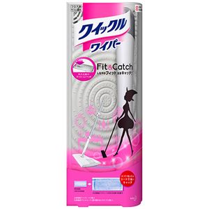 （まとめ） 花王 クイックルワイパー Fit＆Catch 1パック 【×2セット】