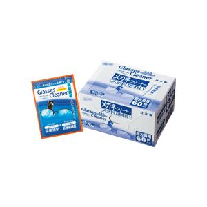 （まとめ） 昭和紙工 メガネクリーナー 1箱（60枚） 【×5セット】