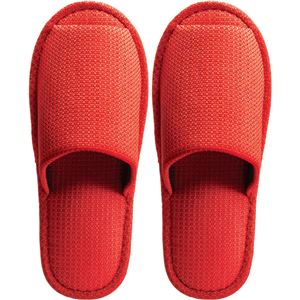 （まとめ） TANOSEE 外縫いスリッパ ラドクリフ オレンジ 1足 【×5セット】