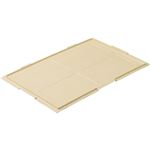 （まとめ） TANOSEE 折りたたみコンテナフタのみ 75L用 アイボリー 1枚 【×5セット】