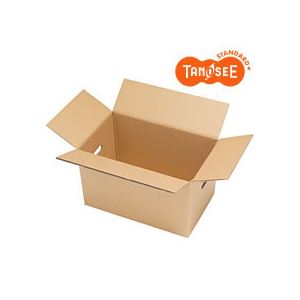 TANOSEE 無地ダンボール箱 ダブルフルート LL-1 10枚入