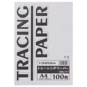 （まとめ） TANOSEE トレーシングペーパー60g A4 1パック（100枚） 【×5セット】