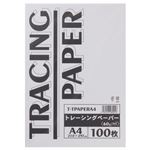 （まとめ） TANOSEE トレーシングペーパー60g A4 1パック（100枚） 【×5セット】