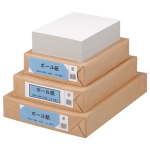 （まとめ） TANOSEE ボール紙 B5 1パック（100枚） 【×5セット】