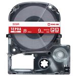 （まとめ） キングジム テプラ PRO テープカートリッジ ビビッド 9mm 赤／白文字 SD9R 1個 【×5セット】