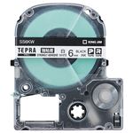 （まとめ） キングジム テプラ PRO テープカートリッジ 強粘着 6mm 白／黒文字 SS6KW 1個 【×5セット】