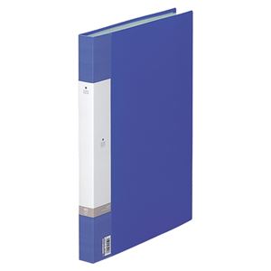 （まとめ） リヒトラブ リクエスト クリヤーブック（クリアブック） B4タテ 40ポケット 背幅32mm 青 G3212-8 1冊 【×5セット】