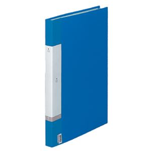 （まとめ） リヒトラブ リクエスト クリヤーブック（クリアブック） A3タテ 40ポケット 背幅32mm 青 G3215-8 1冊 【×4セット】