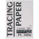 （まとめ） TANOSEE トレーシングペーパー60g B4 1パック（100枚） 【×5セット】