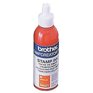 （まとめ） ブラザー BROTHER スタンプ用補充インク 朱 20cc PRINKV 1本 【×5セット】