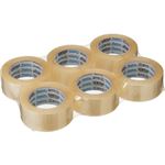 （まとめ） 積水化学 シュープリームテープE No.882 48mm×100m 透明 P30AST3 1パック（6巻） 【×4セット】