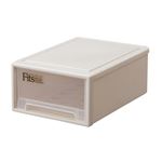 （まとめ） 天馬 Fits フィッツケース ミニ W257×D369×H146mm カプチーノ 1個 【×3セット】