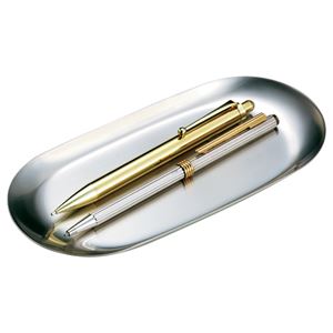 （まとめ） オープン工業 ステンレストレー 小判型 小 W177×D82×H10mm KN-401 1個 【×5セット】