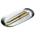 （まとめ） オープン工業 ステンレストレー 小判型 小 W177×D82×H10mm KN-401 1個 【×5セット】