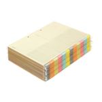コクヨ カラー仕切カード(ファイル用・12山見出し) A4タテ 2穴 6色+扉紙 シキ-150 1パック(30組)