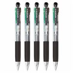 （まとめ） トンボ鉛筆 4色油性ボールペン リポーター4 0.7mm （軸色 透明） 業務用パック BC-FRC205P 1箱（5本） 【×3セット】
