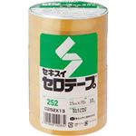 （まとめ） 積水化学 セロテープ No.252 15mm×70m C252X13 1パック（10巻） 【×4セット】
