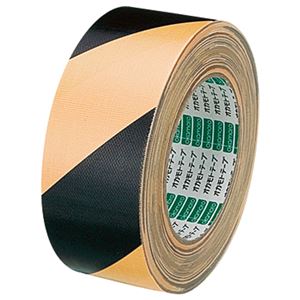 （まとめ） オカモト 布トラテープ 50mm×25m 黄／黒 No.111トラ 1巻 【×5セット】