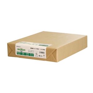 （まとめ） 長門屋商店 環境紙 A4 中厚口 ナ-562 1冊（500枚） 【×3セット】