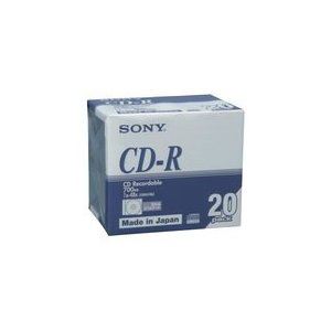 （まとめ） ソニー データ用CD-R 700MB 48倍速 ブランドシルバー 5mmスリムケース 20CDQ80DNA 1パック（20枚） 【×3セット】