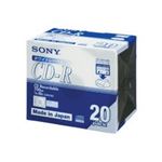（まとめ） ソニー データ用CD-R 700MB 48倍速 ホワイトプリンターブル 5mmスリムケース 20CDQ80DPWA 1パック（20枚） 【×3セット】