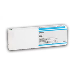 （まとめ） エプソン EPSON PX-P／K3（VM）インクカートリッジ シアン 700ml ICC52 1個 【×3セット】