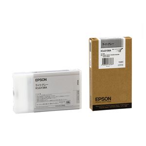 （まとめ） エプソン EPSON PX-P／K3インクカートリッジ ライトグレー 110ml ICLGY38A 1個 【×6セット】