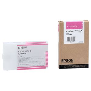 （まとめ） エプソン EPSON PX-P／K3インクカートリッジ ビビッドマゼンタ 110ml ICVM36A 1個 【×6セット】