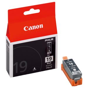 （まとめ） キャノン Canon インクタンク BCI-19BK ブラック 1506B001 1個 【×3セット】