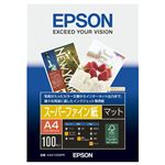 （まとめ） エプソン EPSON スーパーファイン紙 A4 KA4100SFR 1冊（100枚） 【×5セット】